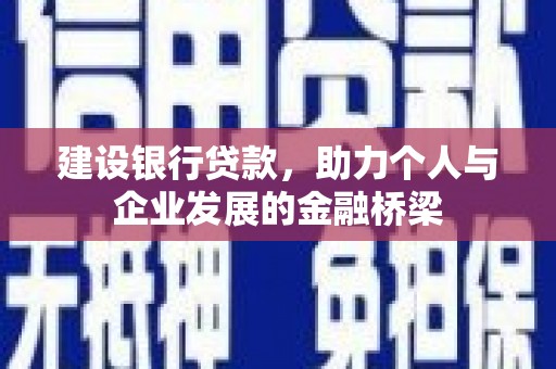 扬中建设银行贷款，助力个人与企业发展的金融桥梁
