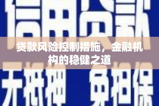 扬中贷款风险控制措施，金融机构的稳健之道